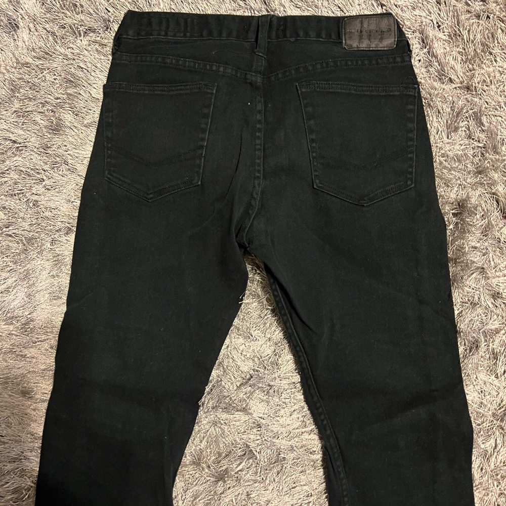 Mens boot cut black denim jeans